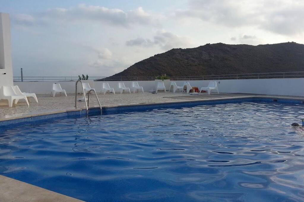 Apartamento con Piscina, Garaje y vistas al mar Carboneras Exterior foto